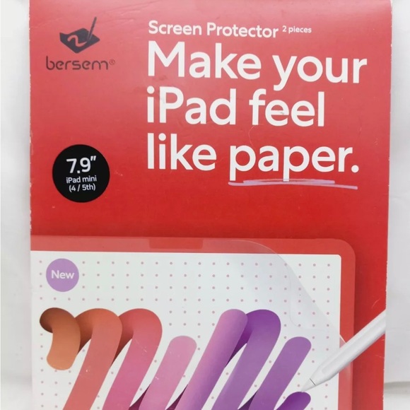 Berserm Paper Feel Screen Protector For iPad Mini 4th/5th Gen 7.9” 2 piece - Picture 1 of 2